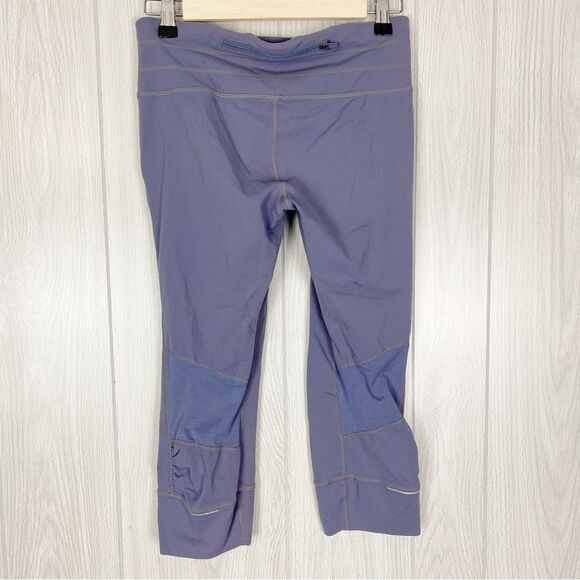 Athleta | Purple Gray Relay Capri Leggings Size Small - Picture 2 of 12